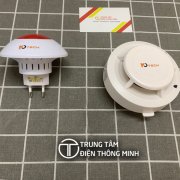 Combo Còi tích điện + Báo Khói không dây Motech