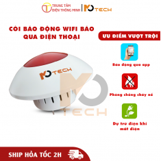 Combo Còi Báo Động Wifi + Báo khói không dây MoTech