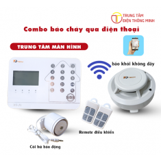 Combo màn hình trùng tâm kèm báo khói