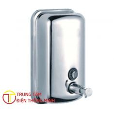 Hộp nhấn xà phòng đơn treo tường 1000ml Inox