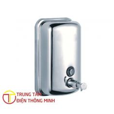 Hộp nhấn xà phòng đơn treo tường 800ml Inox